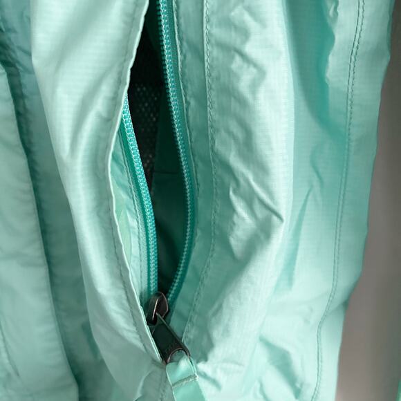 Marmot Kid Sz L (10-12) Green Windbreaker Waterproof Hooded Jacket Lightweight - Picture 5 of 16